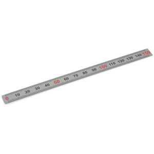 Ganter Normelemente Ruler Stainless Steel Self-Adhesive Horizontal Arrangement 150 mm 1 Piece GN 711-NI-150-W-L Ganter Normelemente Ruler Stainless Steel Self-Adhesive Horizontal Arrangement 150 mm 1 Piece GN 711-NI-150-W-L