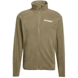 adidas Men's Terrex Multi Essentials Full Zip Fleece Jacket, olive strata, L adidas Men's Terrex Multi Essentials Full Zip Fleece Jacket, olive strata, L