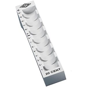 WEDO 160702037 Münzrille 0.20 Euro 20 Cent Plastic for 70 Coins with Tags 18 x 4.5 x 3.4 cm, Grey WEDO 160702037 Münzrille 0.20 Euro 20 Cent Plastic for 70 Coins with Tags 18 x 4.5 x 3.4 cm, Grey