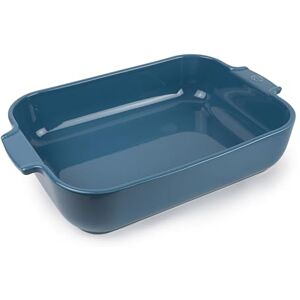PEUGEOT Rectangular Ceramic Baking Dish 36 cm (including handles) x 22 cm x 6.8 cm Capacity: 3.8 L 6-7 Servings 10 Year Guarantee Made In France Light Blue Colour PEUGEOT Rectangular Ceramic Baking Dish 36 cm (including handles) x 22 cm x 6.8 cm Capacity: 3.8 L 6-7 Servings 10 Year Guarantee Made In France Light Blue Colour