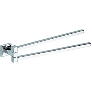 Gedy Colorado Bathroom Towel Holder in Stainless Steel and Cromall, Swivel Towel Rail Fixable with Screws Included, Weight Supported 7 kg, Chrome, 5 x 4.3 x 34.8 cm Gedy Colorado Bathroom Towel Holder in Stainless Steel and Cromall, Swivel Towel Rail Fixable with Screws Included, Weight Supported 7 kg, Chrome, 5 x 4.3 x 34.8 cm