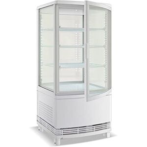 Stalwart DA-CL68RW Countertop Display Fridge 68 litres 3 Shelves White 2 Curved Doors Front Back Stalwart DA-CL68RW Countertop Display Fridge 68 litres 3 Shelves White 2 Curved Doors Front Back