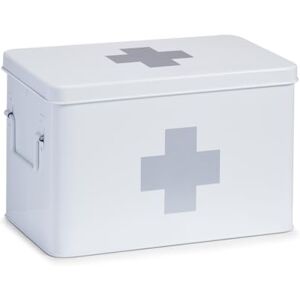 Zeller First Aid Box, Metal, White, 32 x 19.5 x 20 cm Zeller First Aid Box, Metal, White, 32 x 19.5 x 20 cm