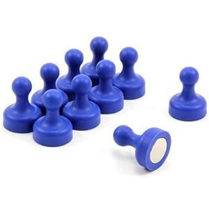 FIRST4MAGNETS High Power Blue Skittle Magnet for Fridge, Office, Whiteboard, Noticeboard, Filing Cabinet 19mm dia x 25mm tall Pack of 10 FIRST4MAGNETS High Power Blue Skittle Magnet for Fridge, Office, Whiteboard, Noticeboard, Filing Cabinet 19mm dia x 25mm tall Pack of 10