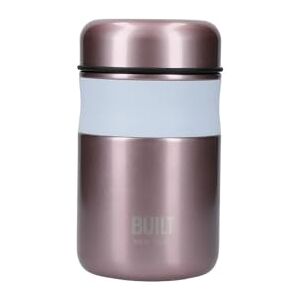 Built Double Wall Insulated Food Flask for Hot and Cold Foods, BPA Free 18/8 Stainless Steel, Light Pink, Rose Pink, 490ml Built Double Wall Insulated Food Flask for Hot and Cold Foods, BPA Free 18/8 Stainless Steel, Light Pink, Rose Pink, 490ml