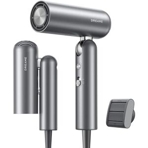 dreame Pocket High-Speed Hair Dryer, 110,000RPM Motor, 3 Foldable Forms, 300 Million Negative Ions/cm³, 57°C Constant Temperature, 40s Drying, Low Noise Hair Dryer, 300g Light Weight, Grey dreame Pocket High-Speed Hair Dryer, 110,000RPM Motor, 3 Foldable Forms, 300 Million Negative Ions/cm³, 57°C Constant Temperature, 40s Drying, Low Noise Hair Dryer, 300g Light Weight, Grey