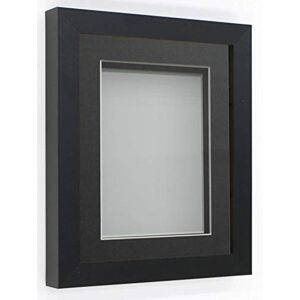 Frame Company Rickman Box Frame Black with Grey Mount, A4 for 10x6 inch Frame Company Rickman Box Frame Black with Grey Mount, A4 for 10x6 inch