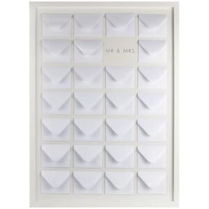 Ginger Ray Wedding White Wooden Frame Alternative Guest Book with 27 Envelopes and 27 Cards Ginger Ray Wedding White Wooden Frame Alternative Guest Book with 27 Envelopes and 27 Cards