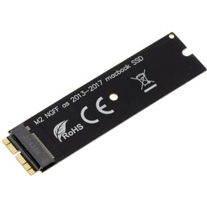 KALEA-INFORMATIQUE M.2 to Mac Adapter for 2013-2020 MacBooks with SSD in 12+16 Points, Black Aluminium, Supports PCIe & NVMe SSDs, Plug and Play KALEA-INFORMATIQUE M.2 to Mac Adapter for 2013-2020 MacBooks with SSD in 12+16 Points, Black Aluminium, Supports PCIe & NVMe SSDs, Plug and Play