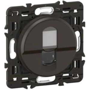 Legrand RJ45 Cat. 6 FTP socket Multimedia wall socket For Gigabit Ethernet broadband transmissions Complete with a plate Black Legrand RJ45 Cat. 6 FTP socket Multimedia wall socket For Gigabit Ethernet broadband transmissions Complete with a plate Black