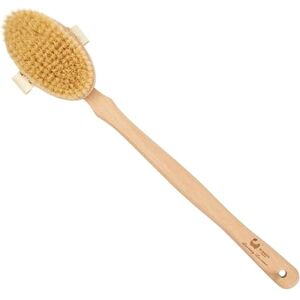 Eco Bath London Natural Soft Bristle Body Brush with Detachable Handle Gentle Dry Brushing Body Brush for Exfoliation, Cellulite Treatment, and Lymphatic Improvement Eco Bath London Natural Soft Bristle Body Brush with Detachable Handle Gentle Dry Brushing Body Brush for Exfoliation, Cellulite Treatment, and Lymphatic Improvement