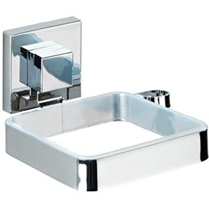 WENKO 22682100 Vacuum-Loc® hair dryer holder Quadro, Stainless steel, 14 x 7.5 x 13.5 cm, Shiny WENKO 22682100 Vacuum-Loc® hair dryer holder Quadro, Stainless steel, 14 x 7.5 x 13.5 cm, Shiny