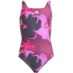 adidas Girl's TIE DYE V-Back Swimsuit Kids, Aurora Black/White, 13-14 Years adidas Girl's TIE DYE V-Back Swimsuit Kids, Aurora Black/White, 13-14 Years