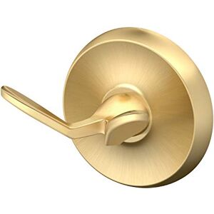 Gatco Double Robe Hook, Brushed Brass, 2.75 Gatco Double Robe Hook, Brushed Brass, 2.75