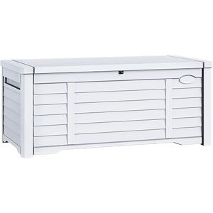 YITAHOME 450 L Garden Storage Box Large, Waterproof Outdoor Storage Box Lockable Deck Boxes with Lid for Patio Garden Tools Pillows Pool Supplies, White, 141 x 66.8 x 59.9cm YITAHOME 450 L Garden Storage Box Large, Waterproof Outdoor Storage Box Lockable Deck Boxes with Lid for Patio Garden Tools Pillows Pool Supplies, White, 141 x 66.8 x 59.9cm