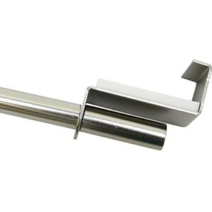 Gardinia Tension Sash Rod, Extendable, Drill- and Screw-less Assembly, 9 mm Diameter, 40-60 cm Long, Metal, Titanium Gardinia Tension Sash Rod, Extendable, Drill- and Screw-less Assembly, 9 mm Diameter, 40-60 cm Long, Metal, Titanium