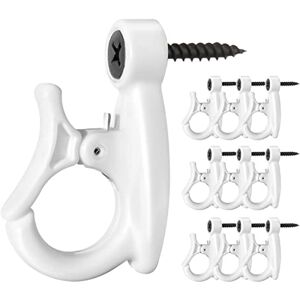 GEZIDEA Light Hanger Hooks,String Light Hooks,Screw-in Hooks for Hanging String Lights and Wire,Plants,Wind Chimes,White,20 Pack GEZIDEA Light Hanger Hooks,String Light Hooks,Screw-in Hooks for Hanging String Lights and Wire,Plants,Wind Chimes,White,20 Pack