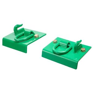 VEVOR 5/16" Tractor Bucket Hook with Tie Down Ring, Grade 70 Forged Steel 2 Pack Bolt-On Grab Hook with Back Plate Compatible for Tractor Bucket RV UTV Truck, Maximum Break Strength 12,000 lbs, Green VEVOR 5/16" Tractor Bucket Hook with Tie Down Ring, Grade 70 Forged Steel 2 Pack Bolt-On Grab Hook with Back Plate Compatible for Tractor Bucket RV UTV Truck, Maximum Break Strength 12,000 lbs, Green