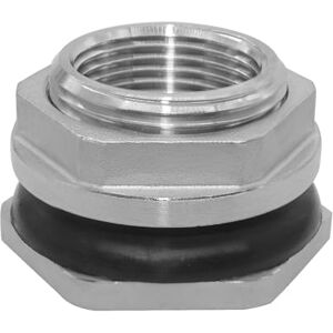 beduan 1" FPT Bulkhead Water Tank Connector Stainless Steel Thru-Bulk Fitting beduan 1" FPT Bulkhead Water Tank Connector Stainless Steel Thru-Bulk Fitting