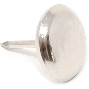 Adsamm ® / 100 x Glides in metal with nail Ø 0,71'' (Ø 18 mm) silver round Premium quality furniture sliders with nail by ® Adsamm ® / 100 x Glides in metal with nail Ø 0,71'' (Ø 18 mm) silver round Premium quality furniture sliders with nail by ®