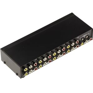 KALEA-INFORMATIQUE RCA switch-type audio video splitter box for routing 1 input to 8 outputs or 8 inputs to 1 output KALEA-INFORMATIQUE RCA switch-type audio video splitter box for routing 1 input to 8 outputs or 8 inputs to 1 output