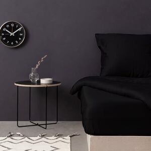 Nuit Des Rêves Luxurious Black Satin Single Fitted Sheet, 100% Cotton, 100 x 200 + 30 cm, 210 Thread Count, 125 g/m², Machine Washable at 30°C, Soft and Durable Nuit Des Rêves Luxurious Black Satin Single Fitted Sheet, 100% Cotton, 100 x 200 + 30 cm, 210 Thread Count, 125 g/m², Machine Washable at 30°C, Soft and Durable