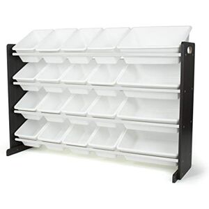 Humble Crew Espresso Extra-Large Wooden Toy Storage Organiser for Children, with 20 BPA Free Plastic Removeable Storage Bins, Ideal for Storing Toys, Games, Books and Craft Supplies Espresso/White Humble Crew Espresso Extra-Large Wooden Toy Storage Organiser for Children, with 20 BPA Free Plastic Removeable Storage Bins, Ideal for Storing Toys, Games, Books and Craft Supplies Espresso/White