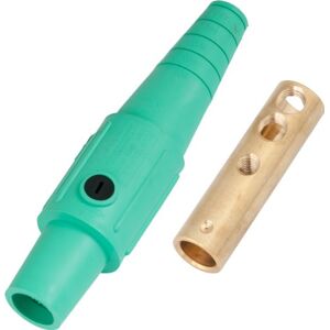 Marinco CLS40FB-E CLS Cam Type, Series 16 Inline, Single Pin Connector, 400 Amp, 600 Volt, 2/0-4/0 AWG, Female Green (E) Marinco CLS40FB-E CLS Cam Type, Series 16 Inline, Single Pin Connector, 400 Amp, 600 Volt, 2/0-4/0 AWG, Female Green (E)