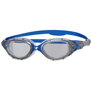 Zoggs Predator Adult Swimming Goggles (Clear Lens, Silver/Blue) Womens & Mens Goggles Swimming Adult with UV Lens Swim Goggles with Anti Fog, Comfort Fit, Easy Adjustment Pulley Straps Zoggs Predator Adult Swimming Goggles (Clear Lens, Silver/Blue) Womens & Mens Goggles Swimming Adult with UV Lens Swim Goggles with Anti Fog, Comfort Fit, Easy Adjustment Pulley Straps