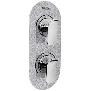 Bristan MALP SHCDIV SS Metallix Alp Concealed Dual Control Valve and Diverter Silver Sparkle, Chrome/Silver Bristan MALP SHCDIV SS Metallix Alp Concealed Dual Control Valve and Diverter Silver Sparkle, Chrome/Silver