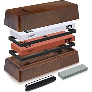 Shan Sharpening Stone with Storage Box, Whetstone Set Knife Sharpening Stone 2 Pieces Grit #1000/5000 Knife Stone with Non-Slip Base & Angle Guide,Whetstone for The Sharpening Knives Shan Sharpening Stone with Storage Box, Whetstone Set Knife Sharpening Stone 2 Pieces Grit #1000/5000 Knife Stone with Non-Slip Base & Angle Guide,Whetstone for The Sharpening Knives