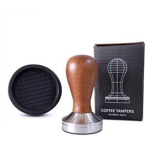 Boicafe 51mm Espresso Coffee Tamper with Mat, Stainless Steel, Black, 1 Cup, Espresso Hand Tamper Boicafe 51mm Espresso Coffee Tamper with Mat, Stainless Steel, Black, 1 Cup, Espresso Hand Tamper