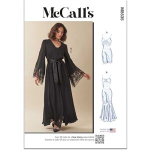 McCall's MCCALLS Sewing Patten M8535BB Misses' and Women's Nightgown in Two Lengths and Robe BB (20W-22W-24W-26W-28W) McCall's MCCALLS Sewing Patten M8535BB Misses' and Women's Nightgown in Two Lengths and Robe BB (20W-22W-24W-26W-28W)
