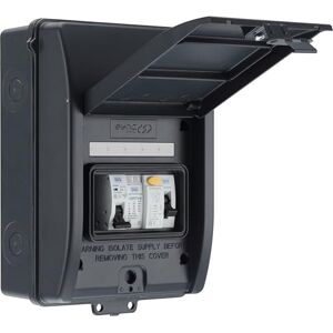 Sync Energy EV Charger Consumer Unit with 40A 30mA Type A RCD, Type 2 SPD, & 40A MCB, Electric Vehicle Enclosure Kit, Weatherproof, 5 Module, Populated, BG Sync EV, Grey, IP65, CFEV5A Sync Energy EV Charger Consumer Unit with 40A 30mA Type A RCD, Type 2 SPD, & 40A MCB, Electric Vehicle Enclosure Kit, Weatherproof, 5 Module, Populated, BG Sync EV, Grey, IP65, CFEV5A