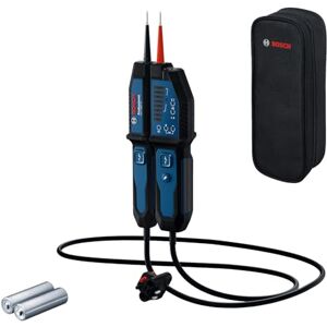 Bosch Voltage Tester GVT 1000-15 (Voltage Testing up to 1000 V AC/DC, LED Feedback, Buzzer, Vibration alerts, IP65, Built-in Flashlight, 125 cm Cable, 2x1.5 V LR03 (AA), Pouch) Bosch Voltage Tester GVT 1000-15 (Voltage Testing up to 1000 V AC/DC, LED Feedback, Buzzer, Vibration alerts, IP65, Built-in Flashlight, 125 cm Cable, 2x1.5 V LR03 (AA), Pouch)