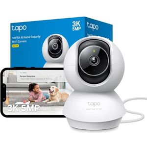 Tapo C230 3K 5MP Indoor Camera, Smart AI Detections Person Pet Baby Cry, Pan/Tilt 360° View, Security Carmera No Monthly Fee, Enhanced Night Vision, Two-way Audio, Works with Alexa & Google Tapo C230 3K 5MP Indoor Camera, Smart AI Detections Person Pet Baby Cry, Pan/Tilt 360° View, Security Carmera No Monthly Fee, Enhanced Night Vision, Two-way Audio, Works with Alexa & Google