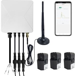 OWON 1 or 3 Phase Tuya Wi-Fi Bi-Directional Energy Monitor,Smart Home Power Monitor with 3 * 80A Clamp, Track Electricity in Real Time, Solar/Net Metering OWON 1 or 3 Phase Tuya Wi-Fi Bi-Directional Energy Monitor,Smart Home Power Monitor with 3 * 80A Clamp, Track Electricity in Real Time, Solar/Net Metering