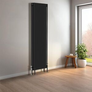 NRG Cast Iron Radiator Four Column 1800x560mm Black Traditional Column Cast Iron Style Radiator Central Heating Radiator Perfect for Bathrooms, Kitchen, Living Room NRG Cast Iron Radiator Four Column 1800x560mm Black Traditional Column Cast Iron Style Radiator Central Heating Radiator Perfect for Bathrooms, Kitchen, Living Room