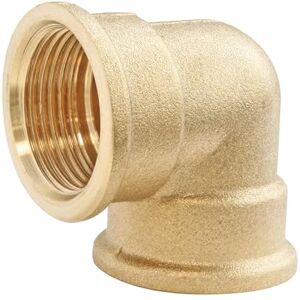 SOMATHERM FOR YOU Somatherm // 2674-26 Double Female 90 Degree Brass Elbow 26/34 Pr, Grey SOMATHERM FOR YOU Somatherm // 2674-26 Double Female 90 Degree Brass Elbow 26/34 Pr, Grey