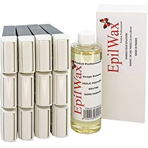 EpilWax Lot de 12 x Roll On Cire Epilation à l'Azulène + 100 x Bandes d'Épilation + Huile après Épilation Jambes, Aisselles, Corps Facile à étaler et à Retirer EpilWax Lot de 12 x Roll On Cire Epilation à l'Azulène + 100 x Bandes d'Épilation + Huile après Épilation Jambes, Aisselles, Corps Facile à étaler et à Retirer