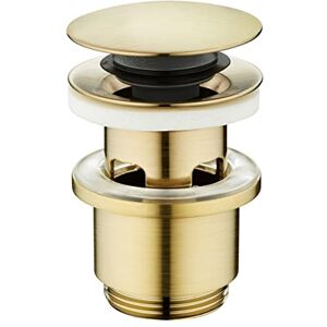 Edouard Rousseau Overflow Drain with Brushed Brass Finish Edouard Rousseau Overflow Drain with Brushed Brass Finish