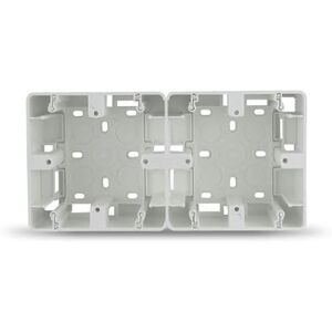 Zarivy Recessed Socket White 2 Elements, Ideal for Electrical installations and Connections in Indoor Spaces. Zarivy Recessed Socket White 2 Elements, Ideal for Electrical installations and Connections in Indoor Spaces.