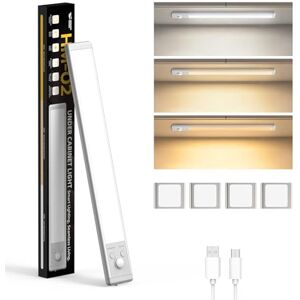 Smiling Shark HM-02 Under Cabinet Light, Long-Lasting Rechargeable Lighting with Motion Sensor Ultra-Thin & Easy Installation Wardrobe Light Warm Neutral & White Light for Kitchen Closet Pantry Smiling Shark HM-02 Under Cabinet Light, Long-Lasting Rechargeable Lighting with Motion Sensor Ultra-Thin & Easy Installation Wardrobe Light Warm Neutral & White Light for Kitchen Closet Pantry