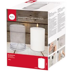 Rayher 31660000 Candle Mould, Cylindrical Flat, 10 cm Diameter, Height 15 cm Rayher 31660000 Candle Mould, Cylindrical Flat, 10 cm Diameter, Height 15 cm