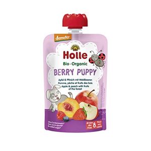 Holle Gourde Pouchy Pomme Pêche Fruits des Bois Bio +8m 100g