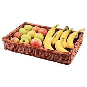Genware WDB-4630 Wicker Display Basket, 46 cm Length, 30 cm Width, 8 cm Height Genware WDB-4630 Wicker Display Basket, 46 cm Length, 30 cm Width, 8 cm Height