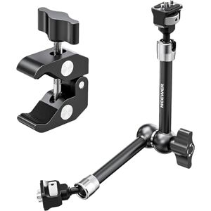 NEEWER 11" Articulating Magic Arm Clamp Mount with Super Clamp, Camera Monitor Mount with 1/4" 3/8" ARRI Locating Pins & Holes for DSLR Action Camera Video Light Compatible with SmallRig Cage, ST16C NEEWER 11" Articulating Magic Arm Clamp Mount with Super Clamp, Camera Monitor Mount with 1/4" 3/8" ARRI Locating Pins & Holes for DSLR Action Camera Video Light Compatible with SmallRig Cage, ST16C
