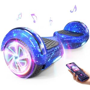 SISIGAD Hoverboard, Electric Scooters with Bluetooth & 6.5" Flash Wheels & LED Headlights Fender Lights, All Terrain for Kids SISIGAD Hoverboard, Electric Scooters with Bluetooth & 6.5" Flash Wheels & LED Headlights Fender Lights, All Terrain for Kids