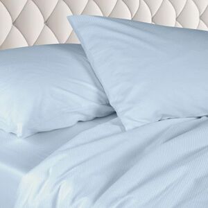 Ruggeri Double Bed Sheet Set Made in Italy 100% Pure Cotton Satin Candies Collection (Light Blue Zigzag) Ruggeri Double Bed Sheet Set Made in Italy 100% Pure Cotton Satin Candies Collection (Light Blue Zigzag)