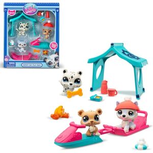 BANDAI Littlest Pet Shop Series 2 Snowy Day Play Pack, The Pack Contains 3 LPS Mini Pet Toys 6 Accessories, 1 Collector Card and 1 Virtual Code, Collectable Toys For Girls And Boys BANDAI Littlest Pet Shop Series 2 Snowy Day Play Pack, The Pack Contains 3 LPS Mini Pet Toys 6 Accessories, 1 Collector Card and 1 Virtual Code, Collectable Toys For Girls And Boys